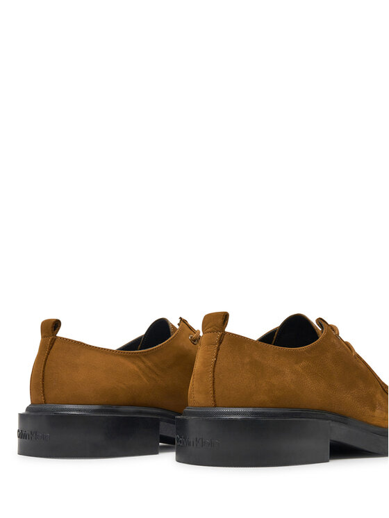 Calvin Klein Calvin Klein Nizki čevlji Apron Lace Up Nb HM0HM01636 Rjava