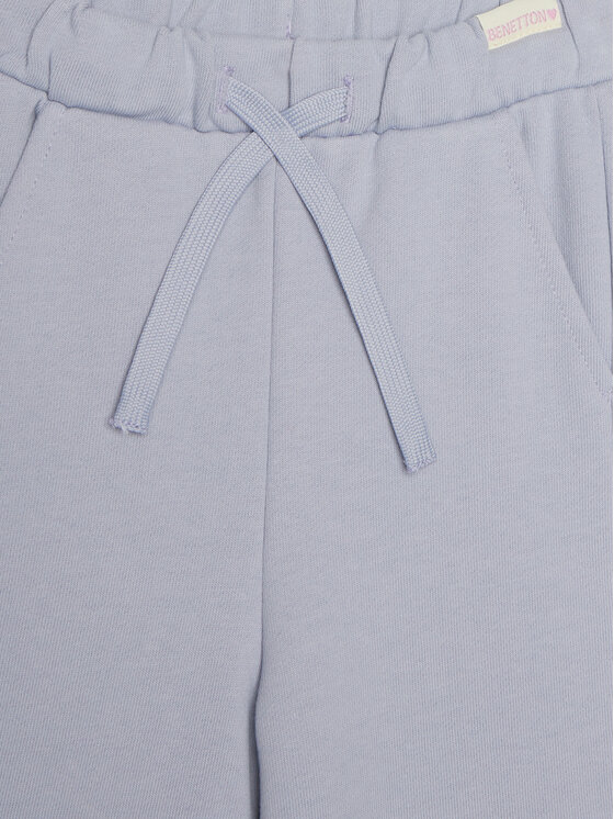 United Colors Of Benetton United Colors Of Benetton Spodnie dresowe 3UNIGF04P Niebieski Wide Leg