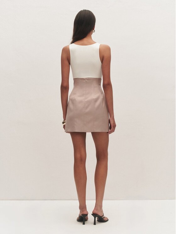 Le Collet Le Collet Spódnica ołówkowa CHARLOTTE Różowy jasny Slim Fit