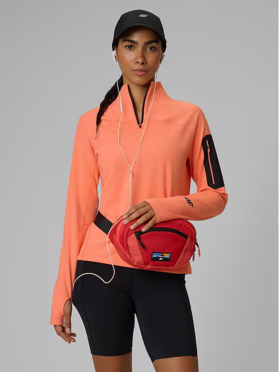 4F 4F Bluza 4FWSS26TFSWF642 Pomarańczowy Active Fit