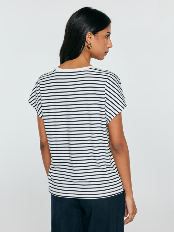 BIG STAR BIG STAR T-Shirt ALEKSA Granatowy Comfort Fit