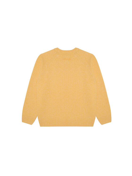 B SIDES B SIDES Sweter SUPERPOWER Żółty Regular Fit