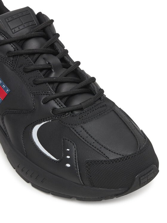 Tommy Jeans Tommy Jeans Sneakersy Tjm Runner Leather EM0EM01621 Čierna