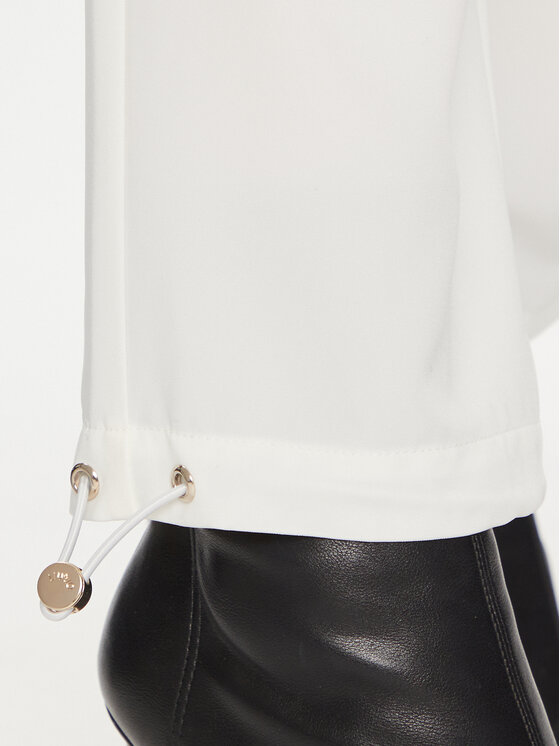 Liu Jo Liu Jo Spodnie materiałowe TA4059 T3784 Écru Relaxed Fit