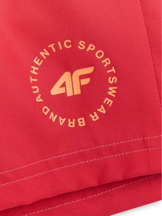 4F 4F Szorty kąpielowe BEACHWEAR Pomarańczowy Regular Fit