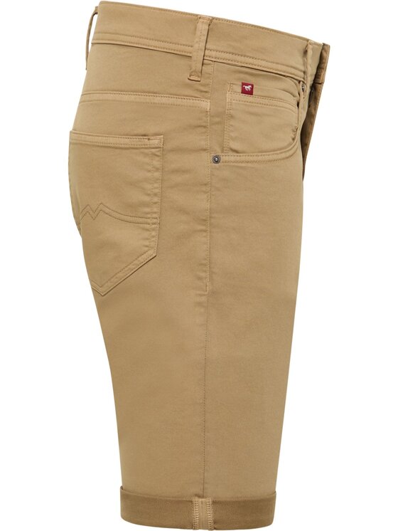 Mustang Mustang Pantaloncini di tessuto Style Chicago Shorts Z Beige Slim Fit