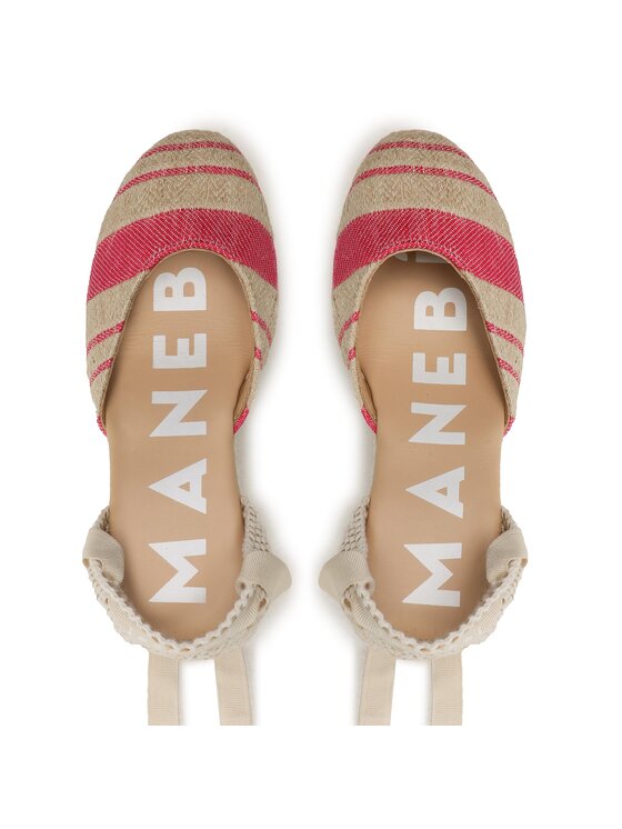 Manebi Manebi Espadryle Wedge Espadrilles G 4.5 Wv Beżowy