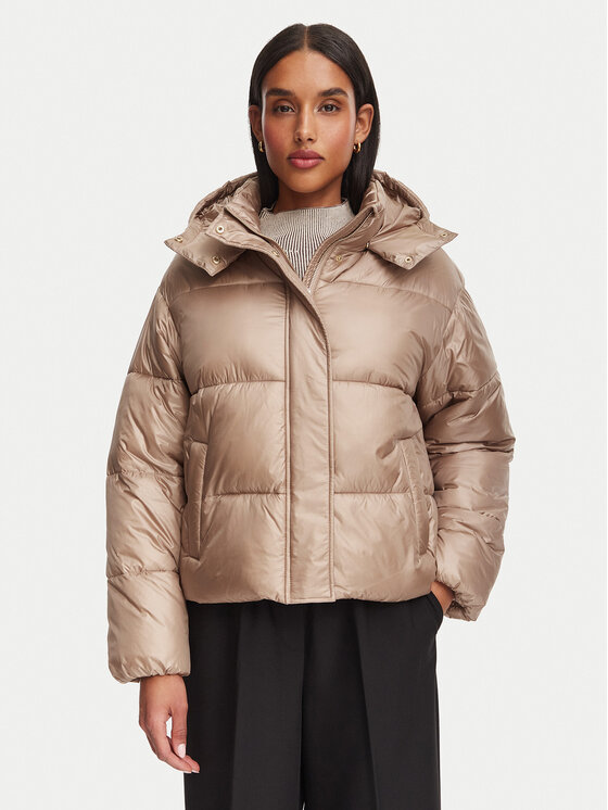 Nine West Nine West Winterjacke 62KUDP1104 Beige Regular Fit