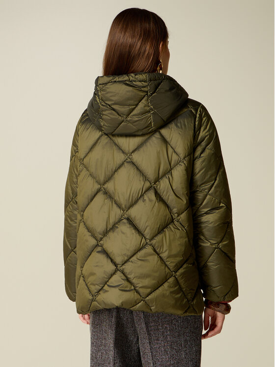 Oltre Oltre Kurtka puchowa F040R001543N035 Zielony Over Fit