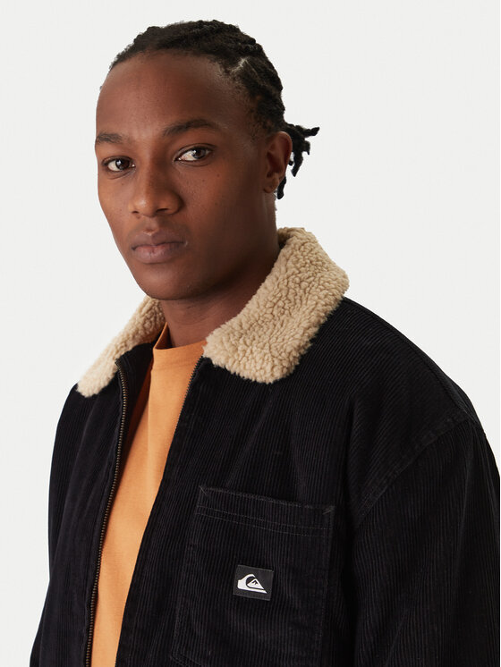 Quiksilver Quiksilver Demisezoninė striukė Dna Sherpa Harrington EQYJK04201 Juoda Regular Fit