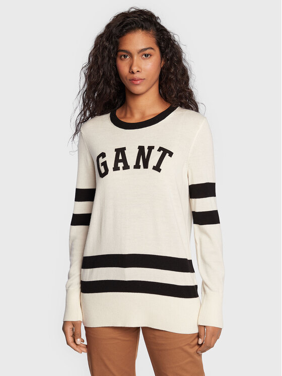 Gant Pulover D1. Collegiate 4805173 Bež Regular Fit
