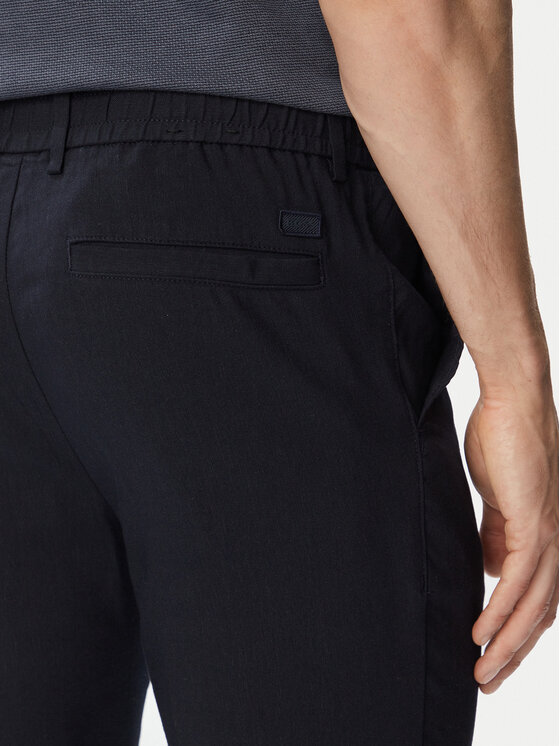 BOSS BOSS Riidest püksid H-Kanel 50557859 Tumesinine Regular Fit
