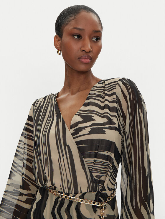 Rinascimento Rinascimento Rochie de zi CFC0019848002 Bej Regular Fit