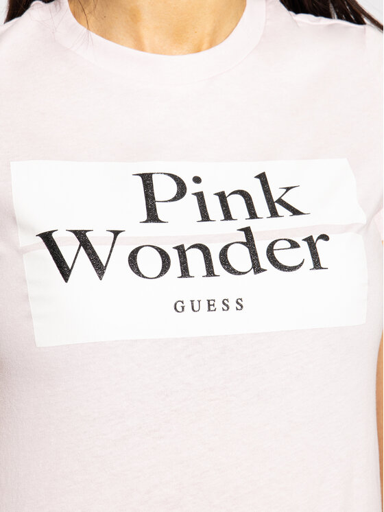 Guess Guess T-Shirt Viviana Tee W0GI47 JA900 Ροζ Slim Fit