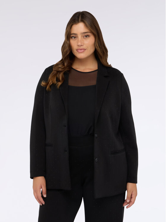 Fiorella Rubino Fiorella Rubino Giacca di transizione Q000L000006N033 Nero Slim Fit