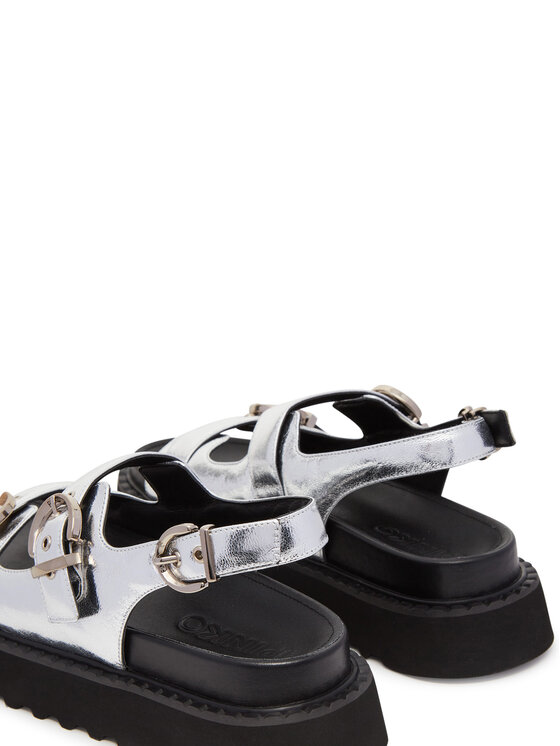PINKO PINKO Sandały Kate 03 SD0293 P049 Srebrny