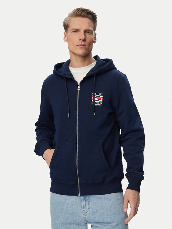 Tommy Hilfiger Hanorac MW0MW43382 Bleumarin Regular Fit
