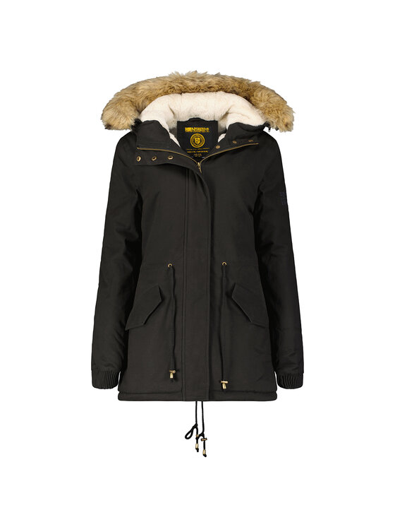 Geographical Norway Geographical Norway Parka WQ833F/GN-BLACK Czarny Reglan Fit