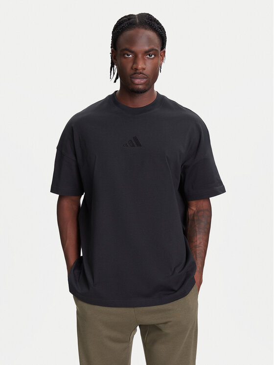 adidas adidas T-Shirt ALL SZN IY4150 Černá Loose Fit