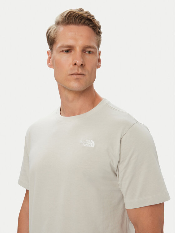 The North Face The North Face T-Shirt Evolution Simple Dome NF0A8CZ2 Ανοιχτό γκρι Regular Fit