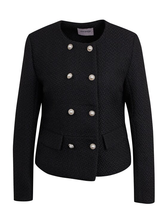 Orsay Orsay Marynarka 491040660000__34 Czarny Regular Fit
