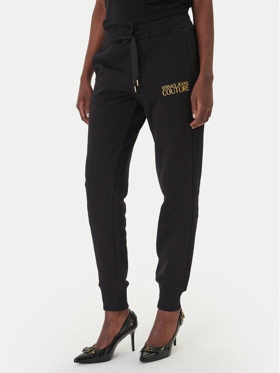 Versace Jeans Couture Pantaloni trening 80HAAT01 CF01T Negru Regular Fit