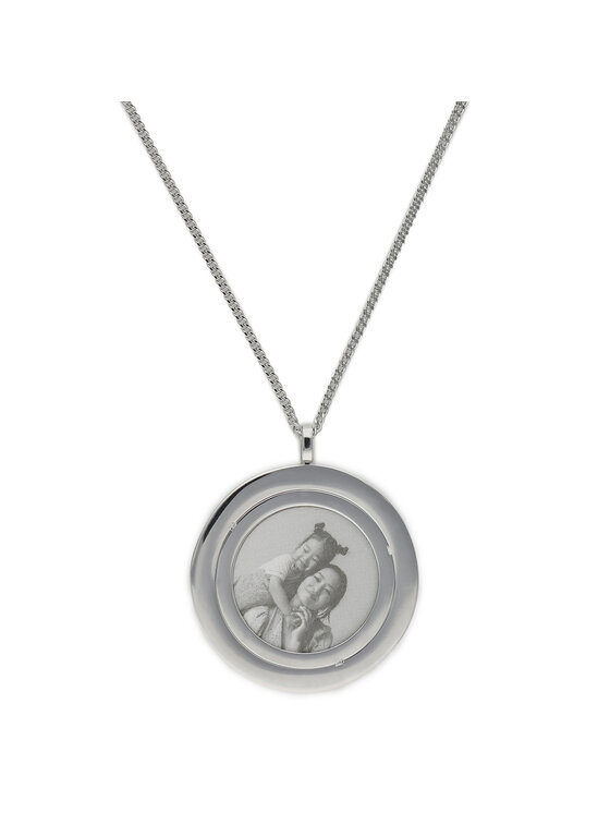 Fossil Fossil Naszyjnik Harlow Locket JF04737040 Srebrny