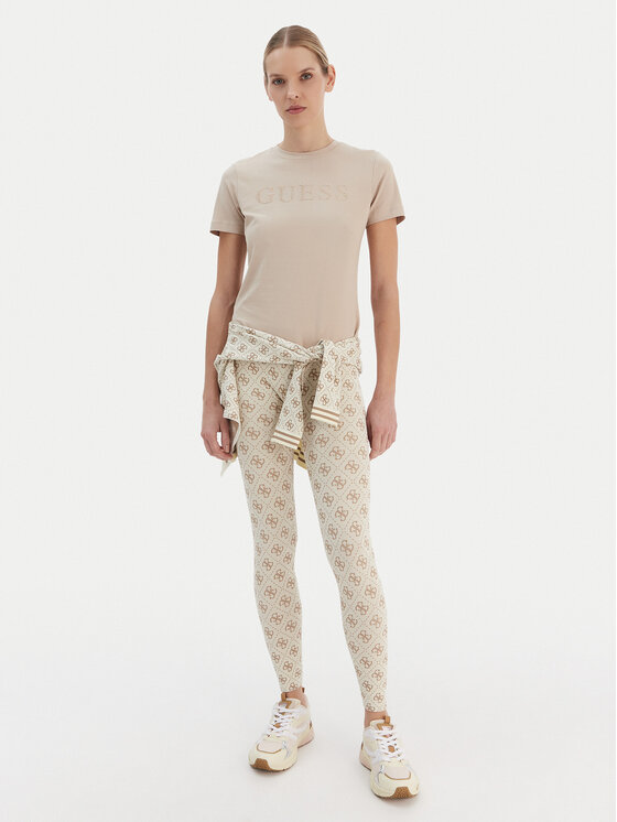 Guess Guess Marškinėliai V6RI20 J1314 Smėlio Regular Fit