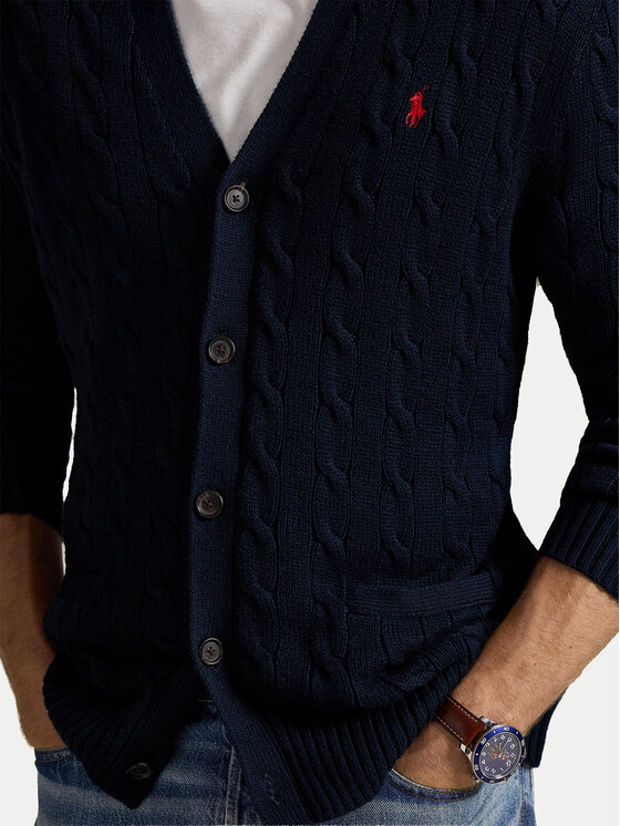 Polo Ralph Lauren Polo Ralph Lauren Kardigán 710890548004 Tmavomodrá Regular Fit