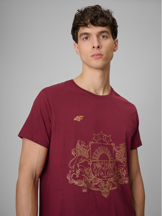 4F 4F T-Shirt TEAMWEAR Czerwony Regular Fit
