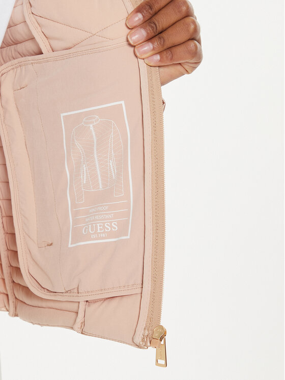 Guess Guess Pārejas jaka New Vona W4YL06 KCBV0 Rozā Regular Fit