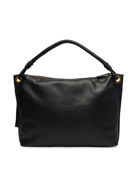 Tommy Hilfiger Tommy Hilfiger Torebka Th Statement Leather Bag AW0AW18621 Czarny