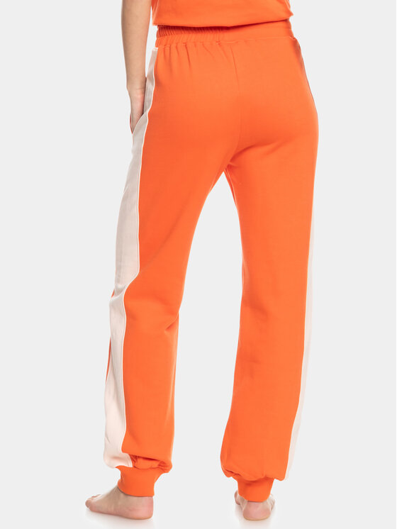 Roxy Roxy Teplákové kalhoty Ess Nrj Cbk Jog Otlr ERJFB03366 Oranžová Regular Fit