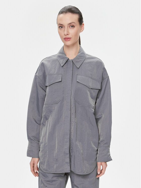 Samsøe Samsøe Samsøe Samsøe Сорочка Gira F23400007 Сірий Oversize
