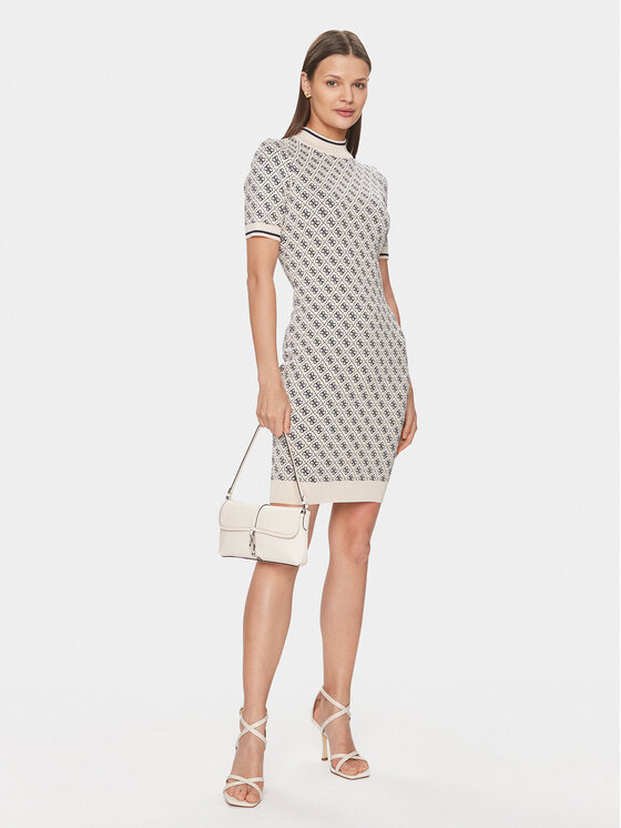 Guess Guess Повсякденна сукня W3YK39 Z37K0 Écru Bodycon Fit