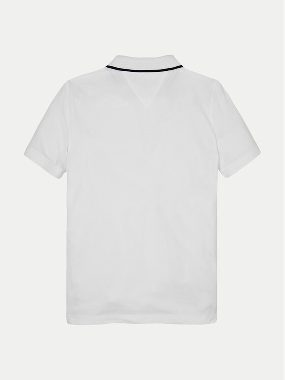 Tommy Hilfiger Tommy Hilfiger Tricou polo KB0KB09524 D Alb Regular Fit