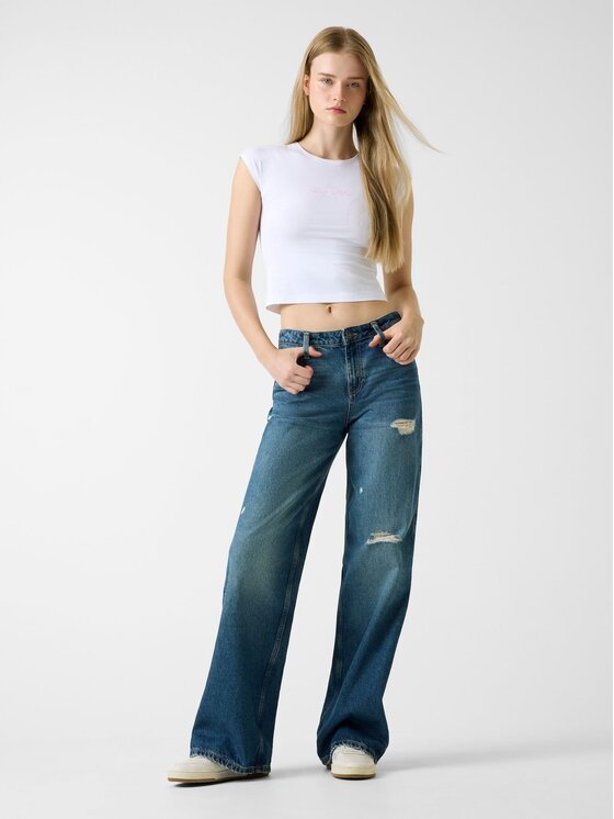 Guess Jeans Guess Jeans Jeansy 180398 Modrá Relaxed Fit