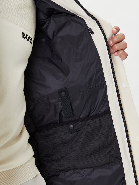 BOSS BOSS Пухено яке Block-X 50547262 Бежов Regular Fit