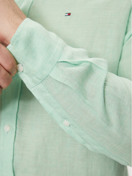 Tommy Hilfiger Tommy Hilfiger Camicia MW0MW34602 Verde Regular Fit