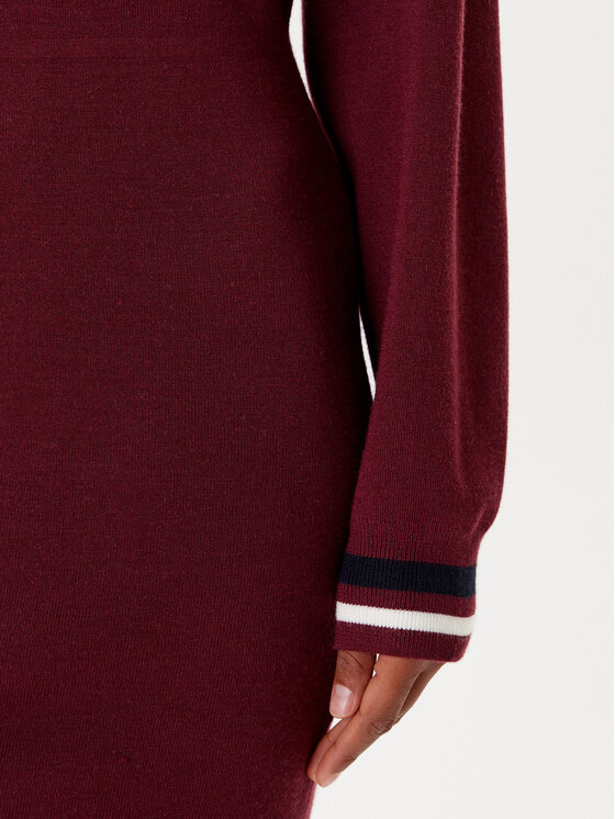 Guess Guess Trikotāžas kleita V5BK01 Z1152 Bordo Regular Fit