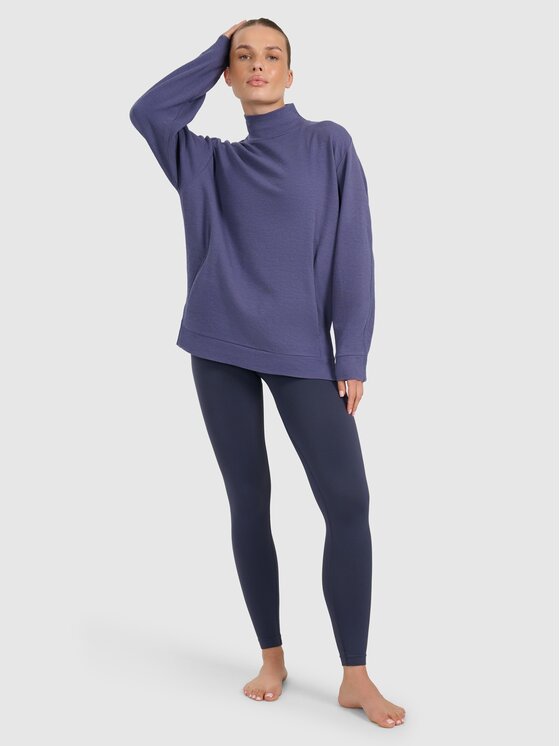 4F 4F Bluza 4FWAW25TFSWF589-30S Niebieski Oversize