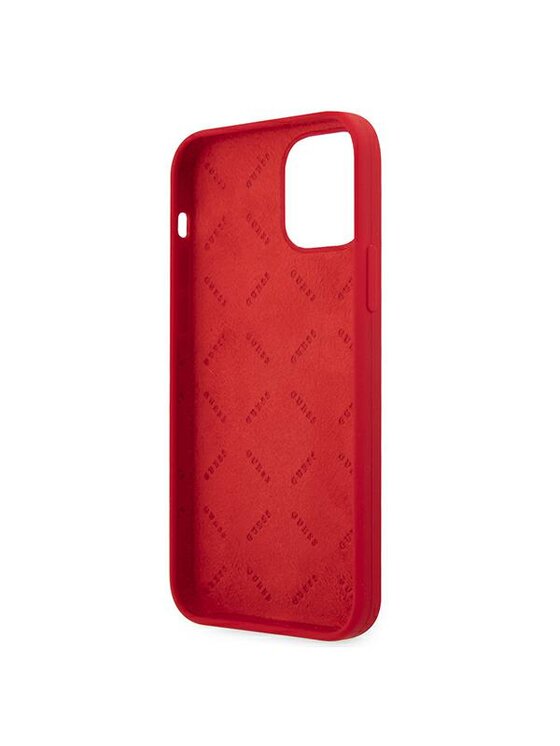 Guess Guess Etui na telefon iPhone 12 Pro Max Czerwony