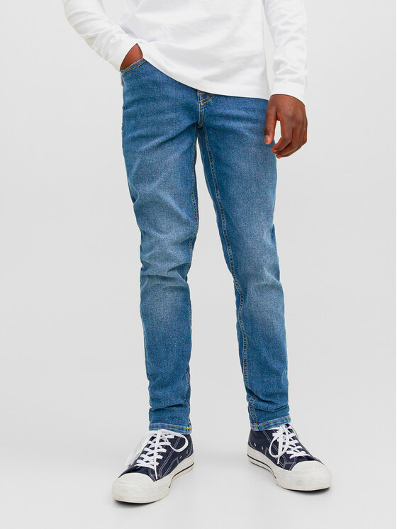 Jack&Jones Junior Džinsi Glenn 12257362 Zils Slim Fit