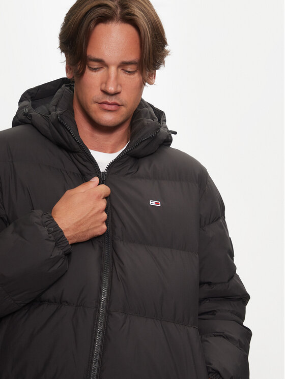 Tommy Jeans Tommy Jeans Μπουφάν πουπουλένιο Essential DM0DM19786 Μαύρο Regular Fit