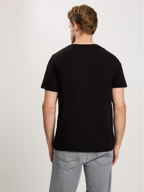 Cross Jeans Cross Jeans T-Shirt 16096-020 Czarny Regular Fit