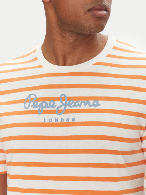 Pepe Jeans Pepe Jeans Marškinėliai PM509407 Balta Regular Fit
