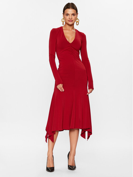 Patrizia Pepe Patrizia Pepe Koktejlové šaty 8A1181/J113-R799 Červená Regular Fit