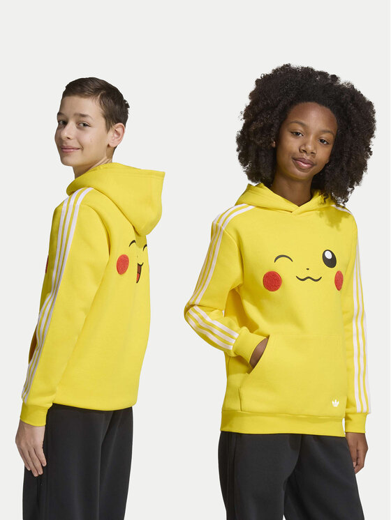 adidas adidas Mikina Pokemon Loose Hoodie KS7112 Žlutá Regular Fit