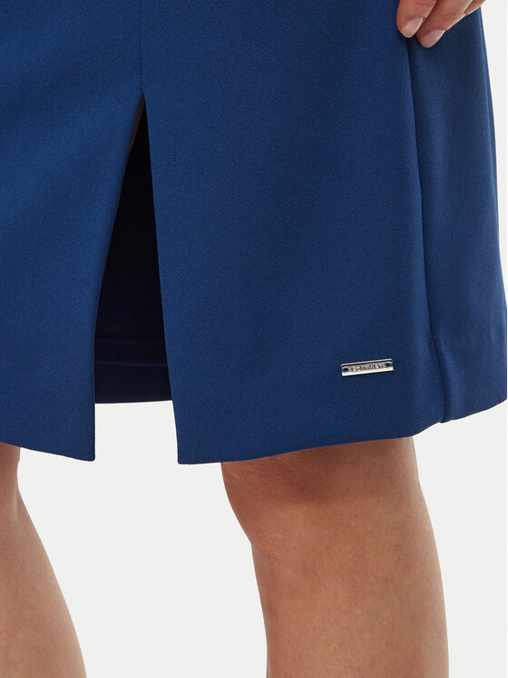Calvin Klein Calvin Klein Sukienka koktajlowa LV044H004G Granatowy Slim Fit