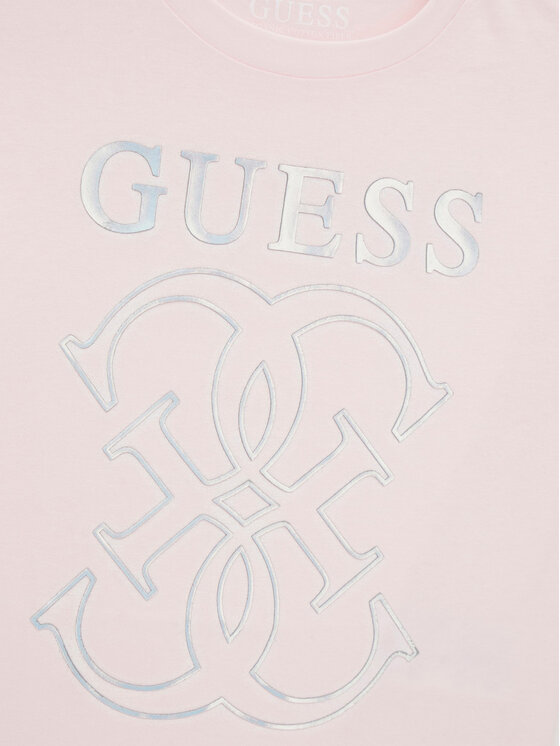 Guess Guess Majica J6RI22 K8HM4 Roza Regular Fit